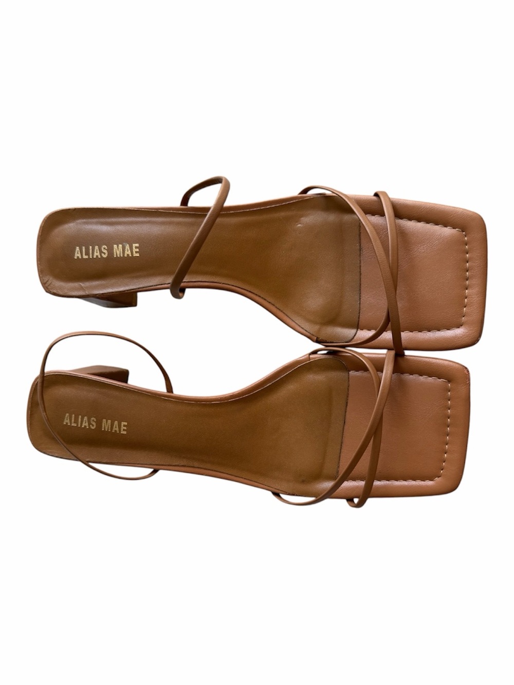 Alias Mae Arabella Strappy Slide Square Toe Sandal in Tan Women’s Size 40 / 9
